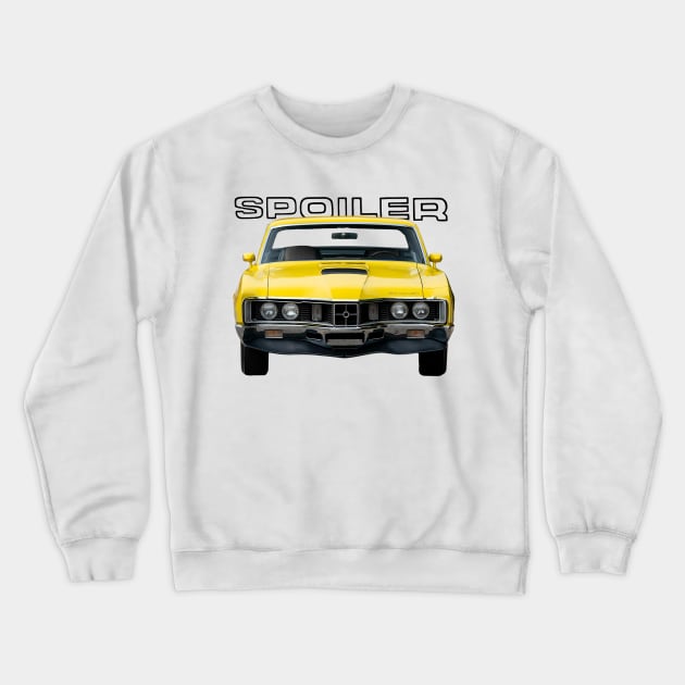 1970 Cyclone Spoiler Crewneck Sweatshirt by Permages LLC